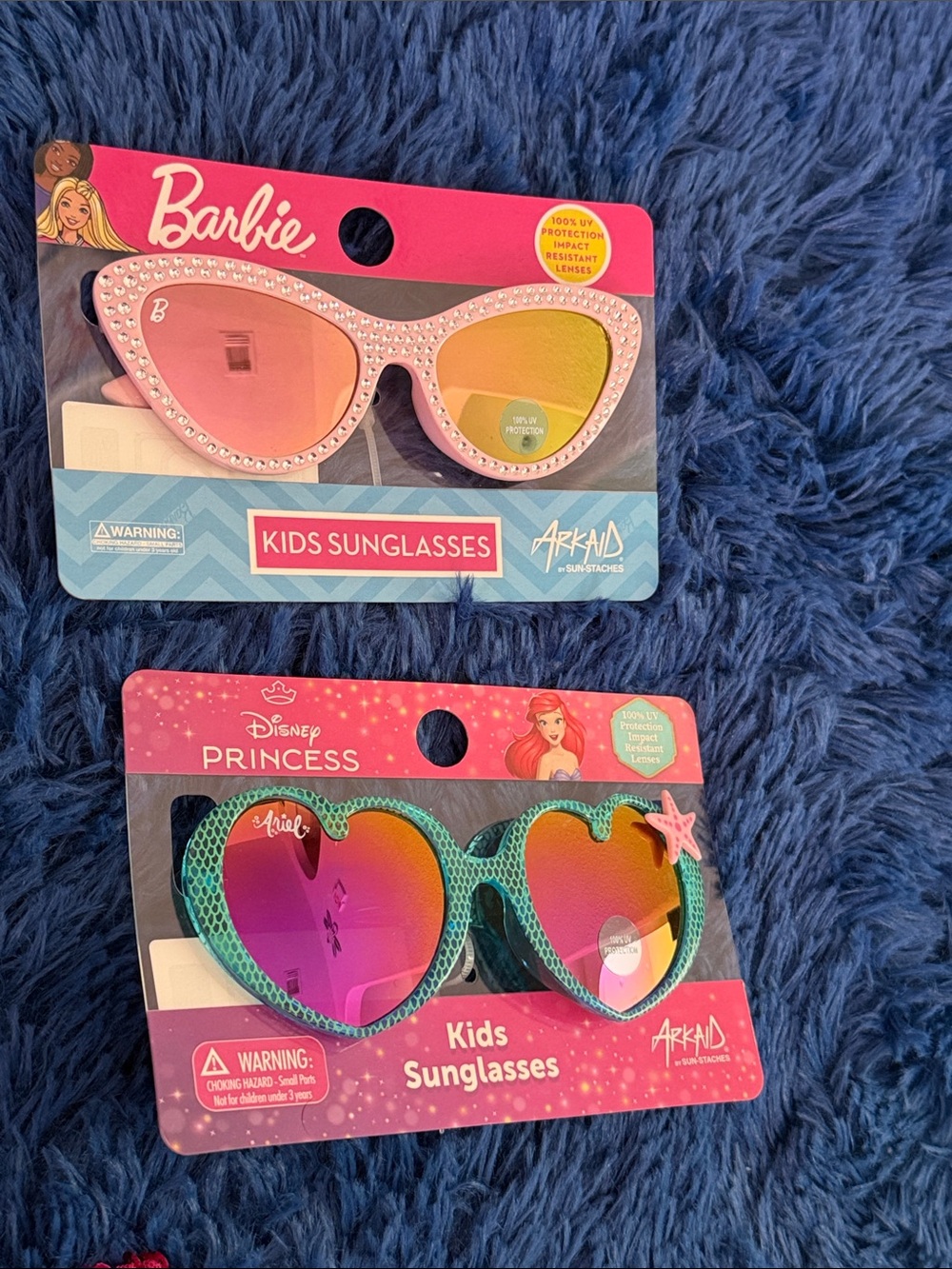 Barbie Pink Cat-Eye Kids Sunglasses with Pink-Gold Mirrored Lenses